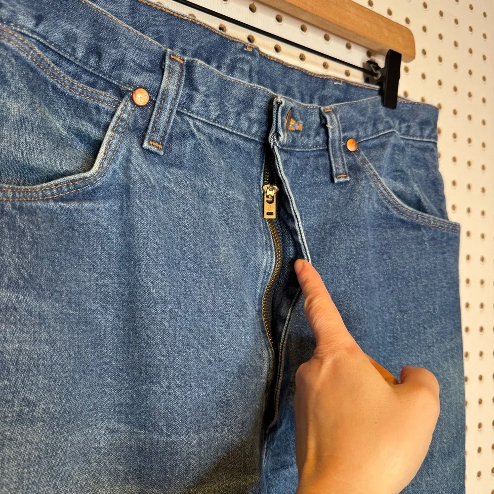 Wrangler | Faded Distressed 936 Cowboy Cut Rigid Slim Fit Jeans 936DEN‎ 36x36